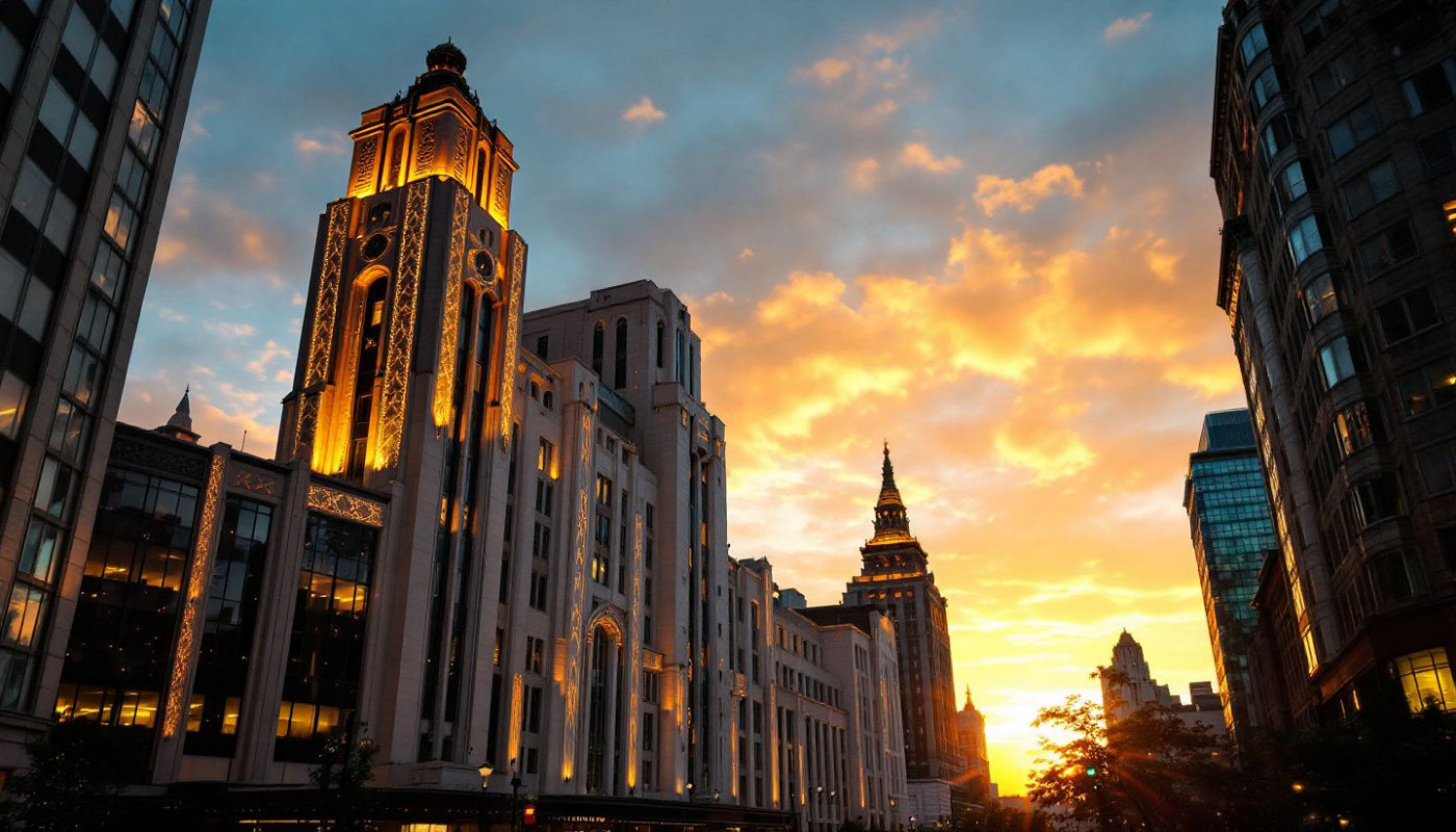 The reemergence of art deco in modern architecture and interior design